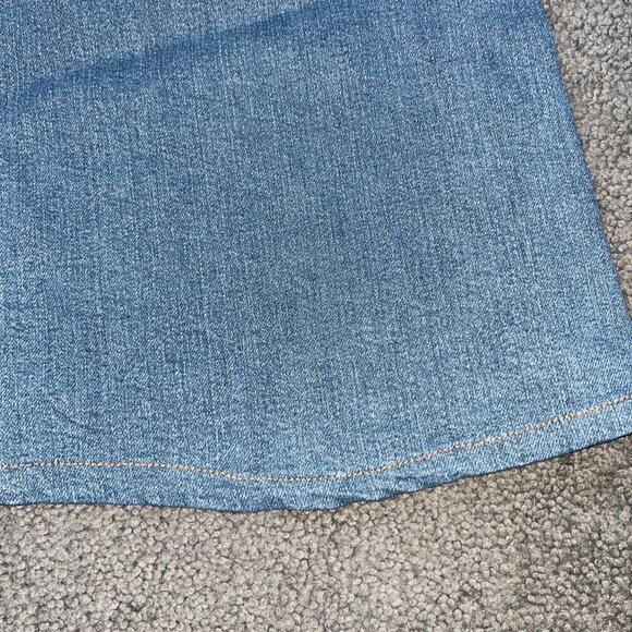 LEVI'S RIBCAGE BELL BLUE JEANS - BIG BELL BOTTOM FLARE EXTREME HIGH WAIST 28X30 - Picture 4 of 14